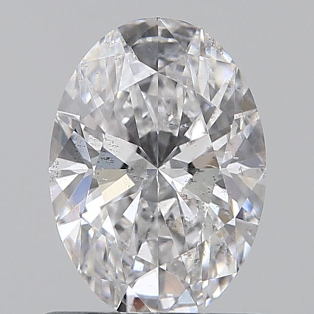 0.81 Carat D-SI2 Oval Cut Diamond